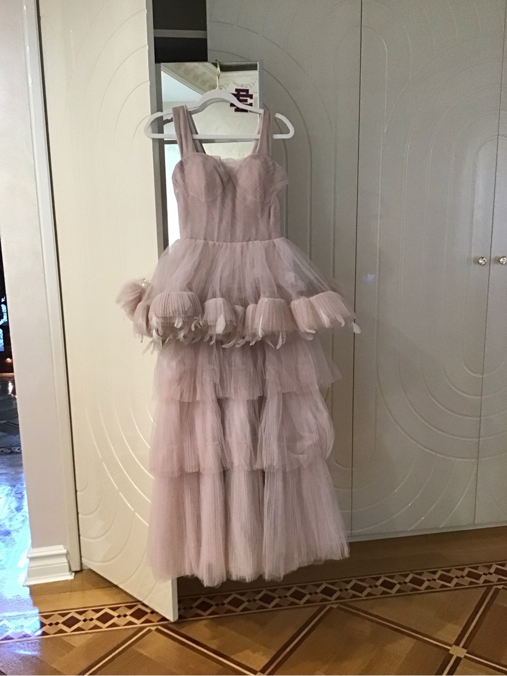 Pink Tulle Tiered Party Dress